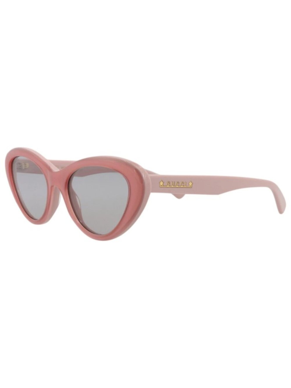 New Gucci Women's Sunglasses Cat Eye Acetate Frame Pink Pink Grey